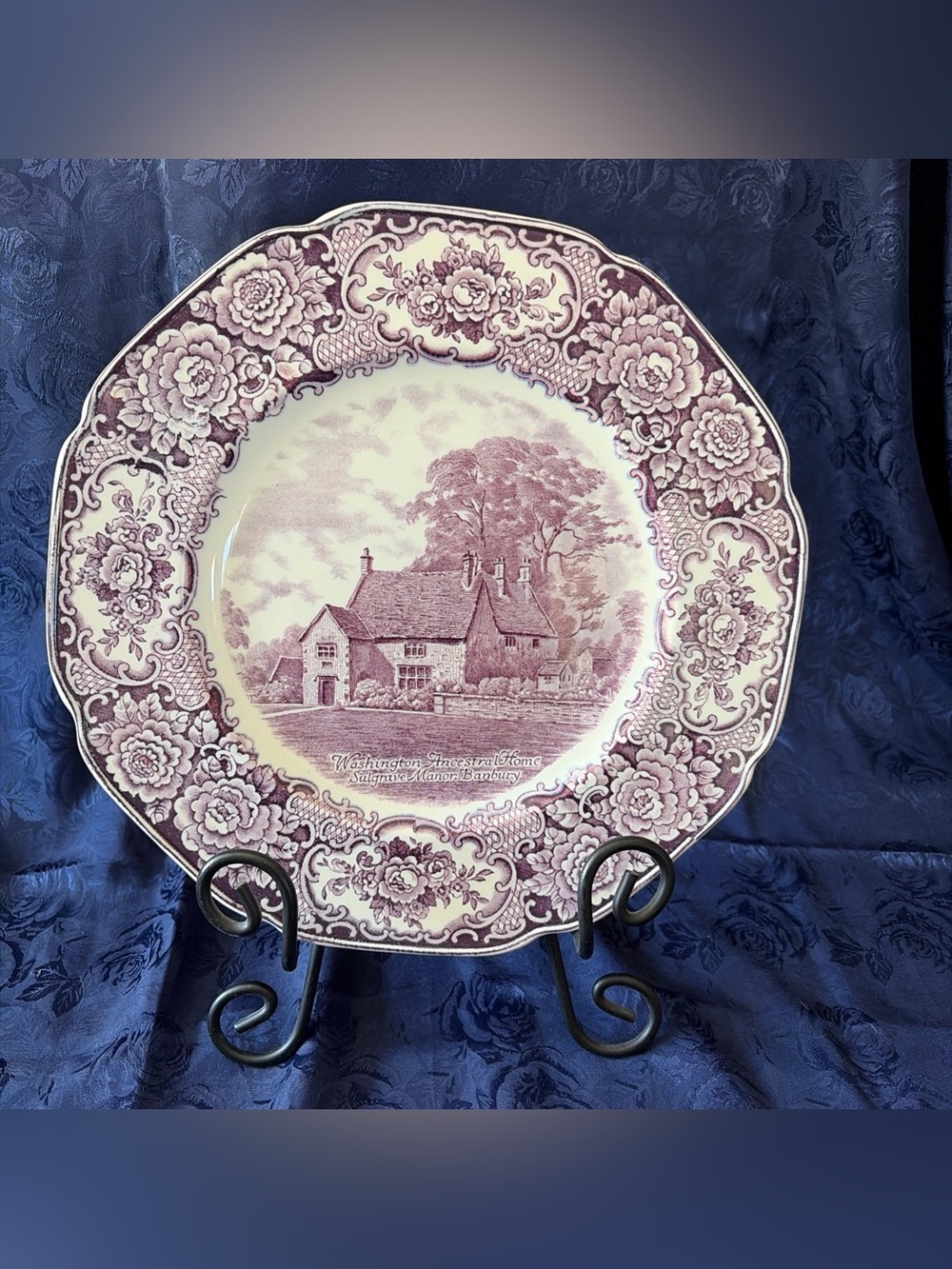 VTG Crown Ducal Bicentenary Collector’s Plate-“Washington Ancestral Home”